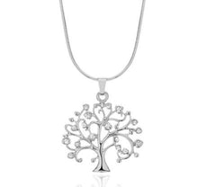 Load image into Gallery viewer, 54MM Big Tree Of Life Pendant Necklaces Drilling CZ Zircon Multi Layers Chains Long Necklace Jewelry Gifts For Her
