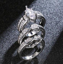 Load image into Gallery viewer, European and American couples combination rings Engagement zircon rings Hot set ring
