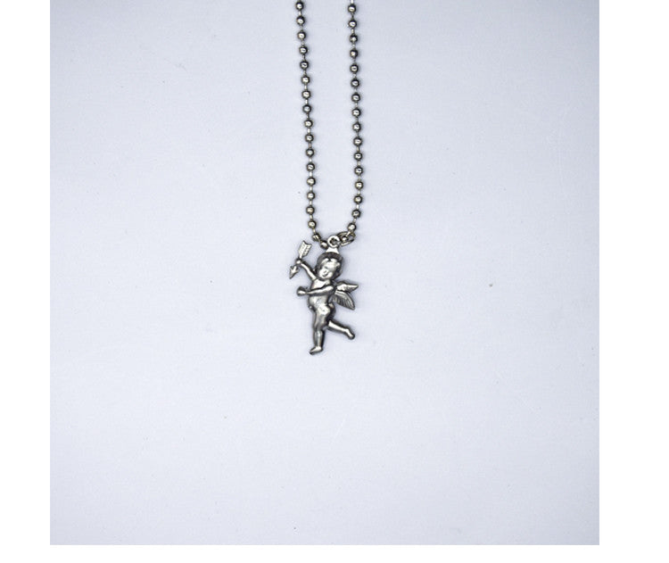 Praying Angel Cupid Baby Clavicle Chain Short Necklace
