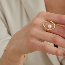Load image into Gallery viewer, Dainty Faux Pearl Ring for Women Minimalist Rings
