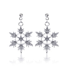 Load image into Gallery viewer, Exquisite Bridal Christmas Snowflake Necklace, Earring Set, Wedding Jewelry, Wedding Dress, Jewelry 4590
