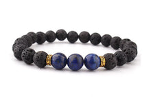 Load image into Gallery viewer, Colorful Bracelet Seven Chakra Energy Yoga Beads Gold Hand Bracelets

