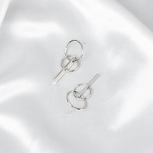 Load image into Gallery viewer, Double Circle Original Girl Heart Stud Earrings For Women Jewelry Geometric Earring

