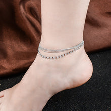 Load image into Gallery viewer, HHYDE 1PC Multilayer  Crystal Anklet Foot Chain Summer Bracelet Charm Anklets Beach Foot Wedding Jewelry Gift Enkelbandje
