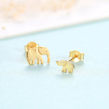 Load image into Gallery viewer, Female Animal Baby Elephant Asymmetrical Earrings
