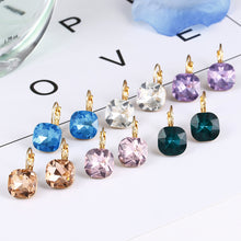 Load image into Gallery viewer, Fashion Gold Color Earring For Women Crystal Cubic Zirconia Stud Earrings
