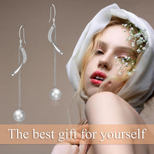 Load image into Gallery viewer, Sterling Silver Pearl Pendant Earrings For Women
