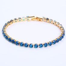 Load image into Gallery viewer, Cubic Zirconia Tennis Bracelets Iced Out Chain Crystal Bracelet Women Men Gold Bracelet Jewelry

