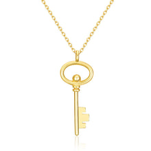 Load image into Gallery viewer, Sterling Silver Key Necklace Design Necklace Necklace
