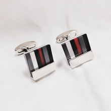 Load image into Gallery viewer, Stained Glass Square Cufflinks Business Shirt French Cufflinks
