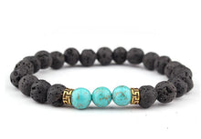 Load image into Gallery viewer, Colorful Bracelet Seven Chakra Energy Yoga Beads Gold Hand Bracelets
