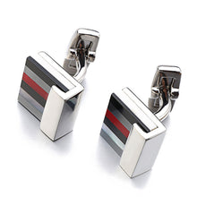 Load image into Gallery viewer, Stained Glass Square Cufflinks Business Shirt French Cufflinks
