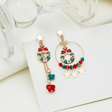 Load image into Gallery viewer, Creative Christmas Elk Star Pendant Set Jewelry Earrings
