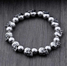 Load image into Gallery viewer, Mens Fashion Simple Titanium Skull Bracelet
