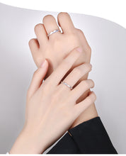 Load image into Gallery viewer, Silver couple engagement ring
