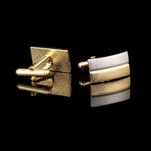 Load image into Gallery viewer, Men&#39;s Cufflinks French Shirt Two-tone Metal Cufflinks
