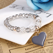 Load image into Gallery viewer, Crystal Butterful Bracelet &amp; Bangle Elastic Heart Bracelets
