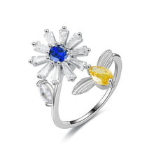 Load image into Gallery viewer, Turnable Rings Eyes Flowers Anxiety Rings For Women Fidget Spinner Ring Jewelry
