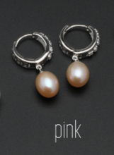 Load image into Gallery viewer, Real freshwater pearl earrings for women, 925 sterling silver pearl earrings fine white pearl earrings jewelry
