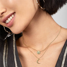 Load image into Gallery viewer, Crescent Necklace Zircon Necklace
