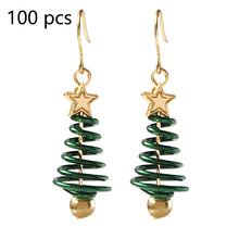 Load image into Gallery viewer, Christmas Earrings Tree Star DIY Earrings
