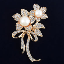Load image into Gallery viewer, Bow Pearl Brooch For Women
