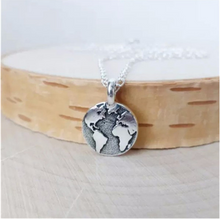 Load image into Gallery viewer, Map of European and American ornaments pendant small earth necklace necklaces
