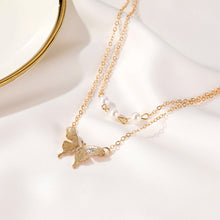 Load image into Gallery viewer, Small Pearl Double NecklaceSimple

