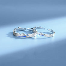 Load image into Gallery viewer, Silver couple engagement ring

