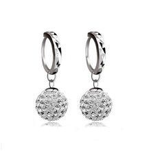Load image into Gallery viewer, Zircon earring round diamond ball earrings women

