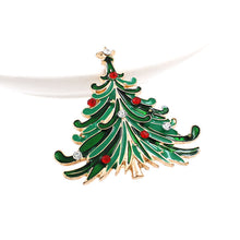 Load image into Gallery viewer, Christmas Tree Brooch Pin Women Girls Jewelry
