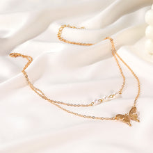 Load image into Gallery viewer, Small Pearl Double NecklaceSimple
