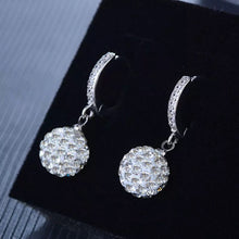 Load image into Gallery viewer, Zircon earring round diamond ball earrings women
