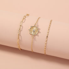 Load image into Gallery viewer, Small Design Star Star studded diamond tag tag lattice chain multi-layer Bracelet woman
