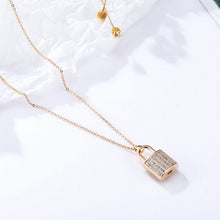 Load image into Gallery viewer, Zircon Lock Necklaces for Lover Luxury Necklace

