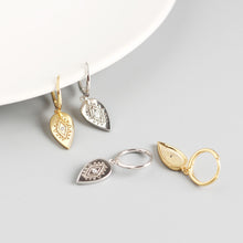 Load image into Gallery viewer, Geometric Water Drop Totem Diamond Earring Earrings Wild White Earrings
