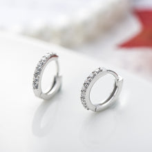 Load image into Gallery viewer, Sterling Silver Earring With Diamond - inlaid Colored Earring Earrings
