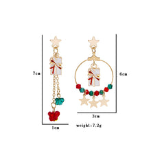 Load image into Gallery viewer, Creative Christmas Elk Star Pendant Set Jewelry Earrings
