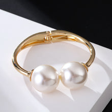 Load image into Gallery viewer, Alloy Jewelry Double Pearl Bracelet Women
