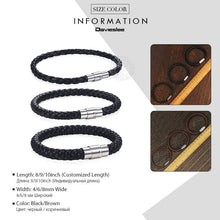 Load image into Gallery viewer, Mens Womens Leather Brown Black Braided Bracelet
