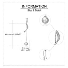 Load image into Gallery viewer, Sterling Silver Pearl Pendant Earrings For Women
