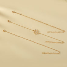 Load image into Gallery viewer, Small Design Star Star studded diamond tag tag lattice chain multi-layer Bracelet woman
