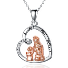 Load image into Gallery viewer, Mother Daughter Necklace 925 Sterling Silver daughter gift from Mom Gifts for Mother Grandma Mom Daughter

