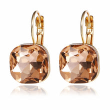 Load image into Gallery viewer, Fashion Gold Color Earring For Women Crystal Cubic Zirconia Stud Earrings
