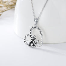 Load image into Gallery viewer, Panda Necklace 925 Sterling Silver Mother Daughter Necklaces

