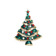 Load image into Gallery viewer, Christmas Tree Brooch Pin Women Girls Jewelry
