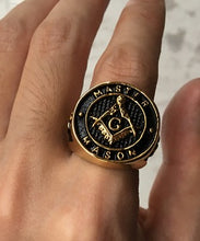 Load image into Gallery viewer, 2021 Fashion Mens Jewelry Rings Real 316L Stainless Steel Rings For Men,gold Body Masonic Ring For Dropshipping Suppliers Usa
