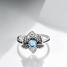 Load image into Gallery viewer, Lotus Flower Ring Sterling Silver Jewelry Gifts for Women
