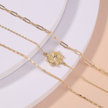 Load image into Gallery viewer, Small Design Star Star studded diamond tag tag lattice chain multi-layer Bracelet woman
