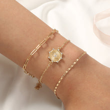 Load image into Gallery viewer, Small Design Star Star studded diamond tag tag lattice chain multi-layer Bracelet woman
